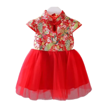 Cargar imagen en el visor de la galería, DISFRAZ CHINO FALDA TUTU PARA NIÑA - PATRONES FLORALES - 1 UNID.