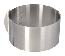 Cargar imagen en el visor de la galería, MOLDE DE PASTEL AJUSTABLE DE 6 A 12 PULGADAS - ACERO INOXIDABLE - 1 UNID.