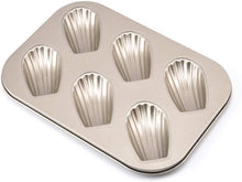 Cargar imagen en el visor de la galería, MOLDE PARA 6 MADELEINE - 26.5X18.5 CM - 1 UNID.