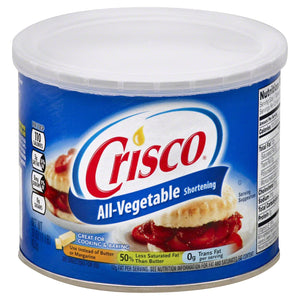 CRISCO ALL-VEGETABLE SHORTENING - 1 LB
