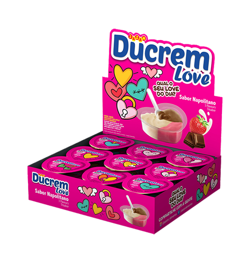 DUCREAM LOVE - CREMA CON SABOR A CHOCOLATE CON AVELLANA- 450 GRAMOS - 1 UNID.