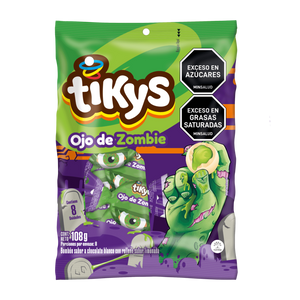 OJO DE ZOMBIE TIKYS - BOMBONES DE CHOCOLATE - 108 GRAMOS - 1 UNID.