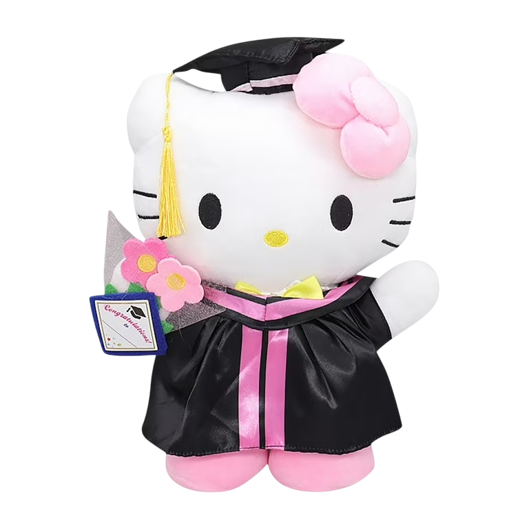 PELUCHE DE GRADUACIÓN - ANIME HELLO KITTY - 35 CM - 1 UNID.