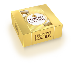 CHOCOLATES FERRERO ROCHER - 4 PIEZAS - 50 GRAMOS