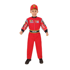 DISFRAZ DE PILOTO DE CARRERAS - PARA NIÑOS DE 3 A 8 AÑOS - 1 UNID.