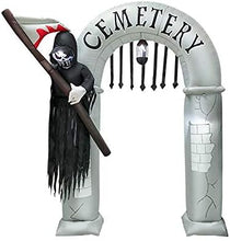 Cargar imagen en el visor de la galería, INFLABLE  DE HALLOWEEN - ARCO DE CEMENTERIO - 240 CM - 1 UNID.
