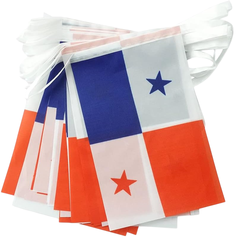 GUIRNALDA DE BANDERITAS DE PANAMA - 2 M - 1 UNID.