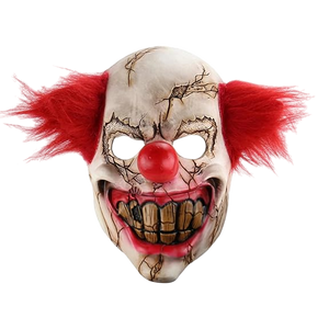MÁSCARA DE PAYASO ATERRADOR - PARA ADULTO - LATEX - 1 UNID.