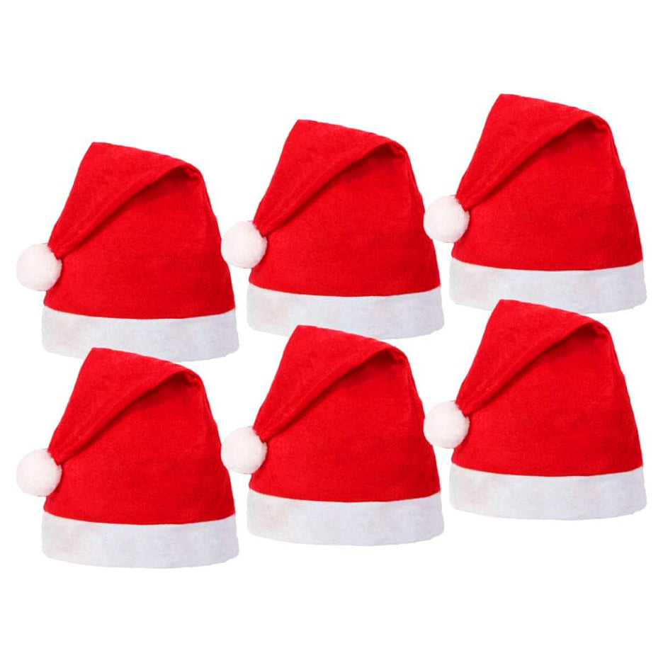 SOMBREROS NAVIDEÑOS CLÁSICOS - SENCILLO - 12 UNID.