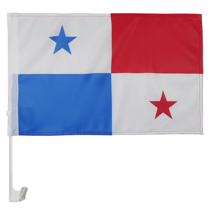 BANDERA DE PANAMÁ PARA AUTO - DECORATIVA - 1 UNID.