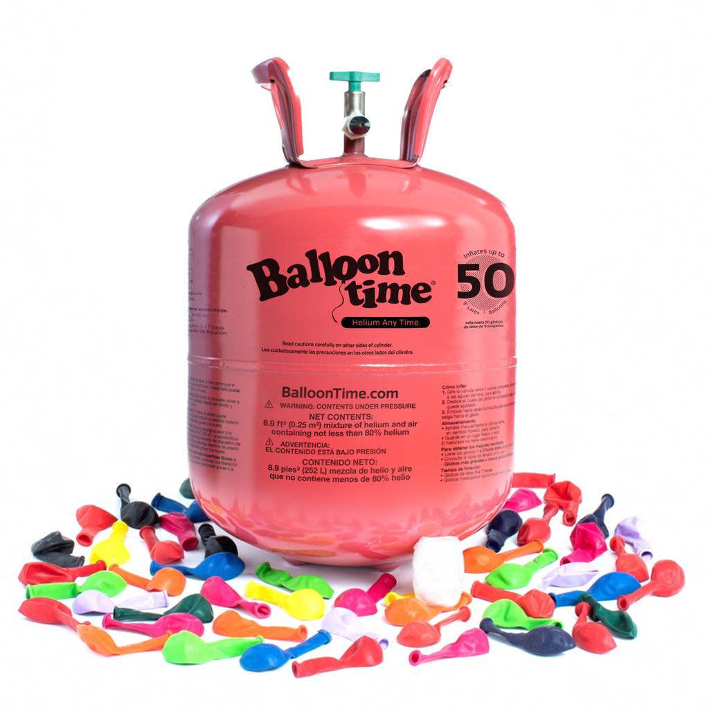 TANQUE DE HELIO JUMBO BALLOON TIME - 422 L - CAPACIDAD 50 GLOBOS LATEX 9
