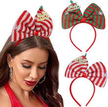 Cargar imagen en el visor de la galería, DIADEMA DE LAZO CON LUCES - NAVIDAD - 1 UNID.
