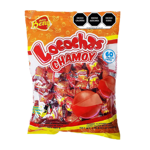 LOCOCHAS CHAMOY - CARAMELOS SABOR CHAMOY -480 GRAMOS -  1 UNID.