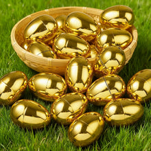 Cargar imagen en el visor de la galería, HUEVOS DE PASCUA DORADOS - 6 CENTIMETROS - 8 UNID.
