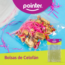 Cargar imagen en el visor de la galería, BOLSAS DE CELOFÁN ADHESIVAS - POINTER - 11X11 CM - 50 UNID.

