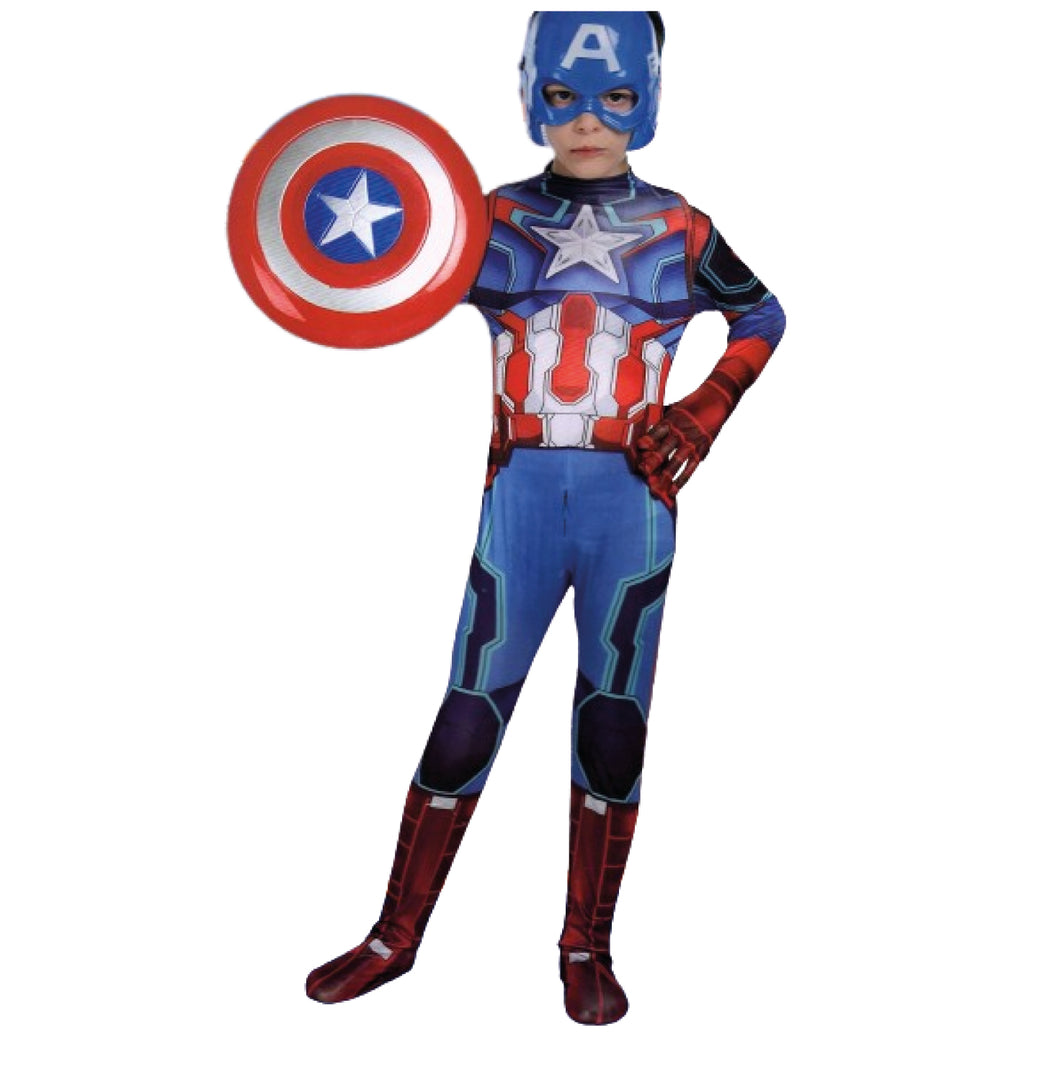 DISFRAZ DE CAPITÁN AMÉRICA PARA NIÑO - 1 UNID.