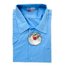 Cargar imagen en el visor de la galería, CAMISA ESCOLAR DUREX- CELESTE - MANGA CORTA - 1 UNID.
