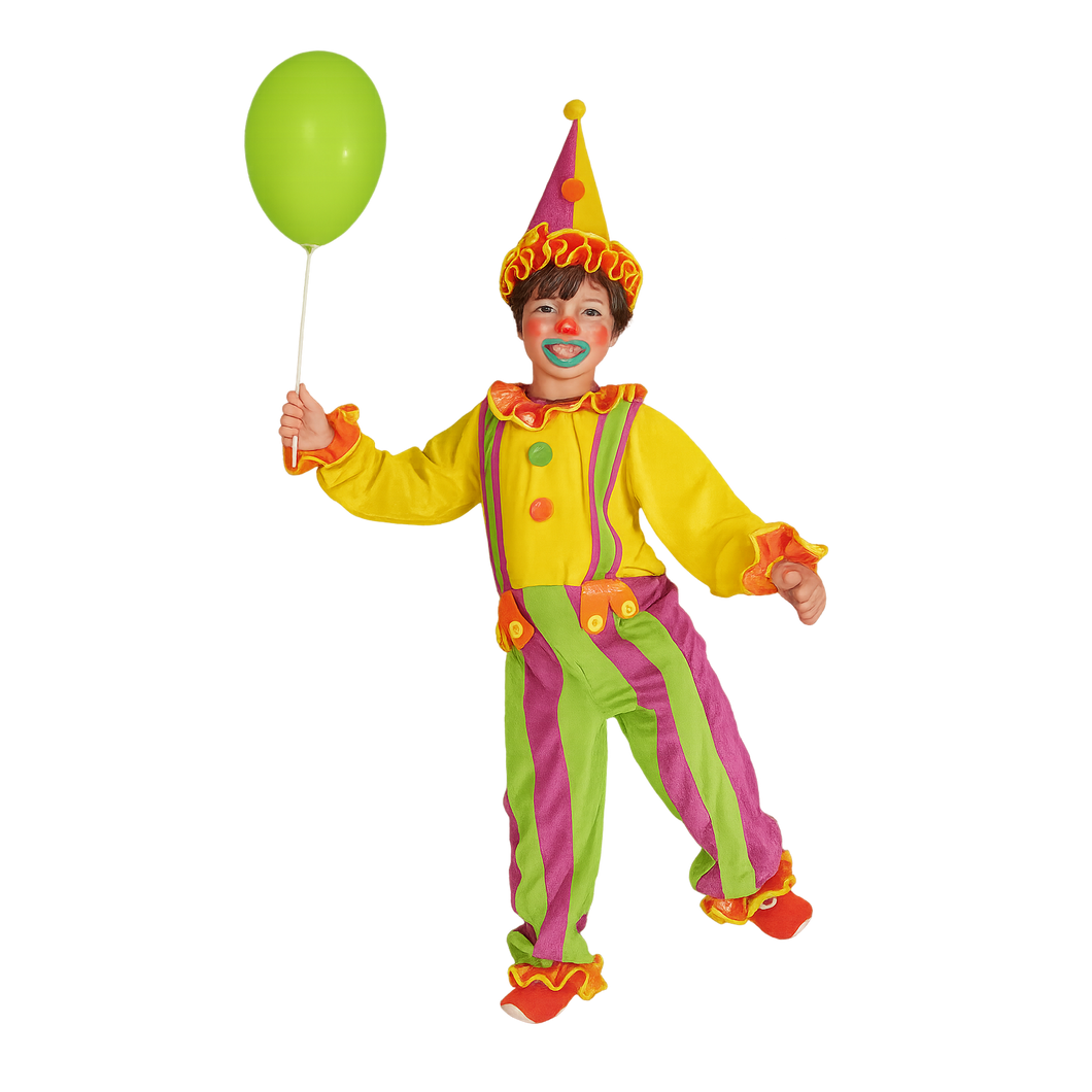 DISFRAZ DE PAYASO PARA NIÑO - TALLA 1 - 1 UNID.
