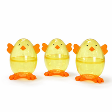 Cargar imagen en el visor de la galería, HUEVOS DE PASCUA - MODELO POLLITO ACRILICO - 8 CM - 3 UNID.
