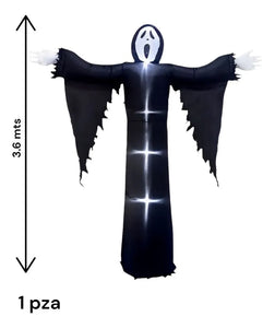 INFLABLE SCREAM CON LUZ LED - HALLOWEEN - 3.6 METROS - 1 UNID.