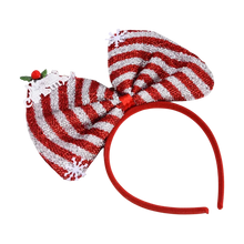 Cargar imagen en el visor de la galería, DIADEMA DE LAZO CON LUCES - NAVIDAD - 1 UNID.
