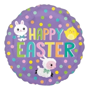 GLOBO FOIL 18" - HAPPY EASTER - FELICES PASCUAS - 1 UNID.