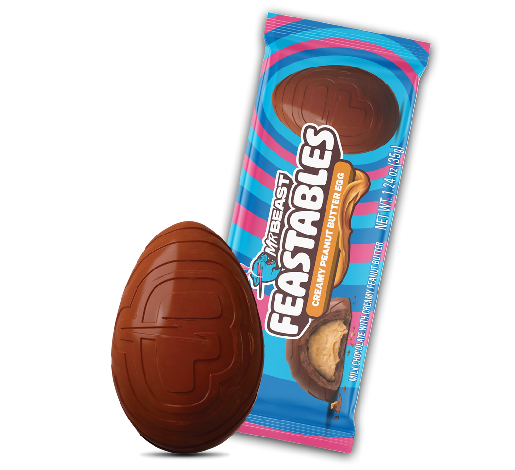 MRBEAST CHOCOLATE HUEVO CON RELLENO PEANUT BUTTER - 1 UNID.