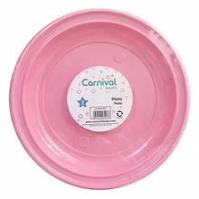 Cargar imagen en el visor de la galería, PLATOS PLÁSTICOS CARNIVAL - 9" - 8 UNID.
