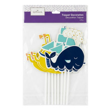 Cargar imagen en el visor de la galería, TOPPER DECORATIVO  BALLENITA - BABY SHOWER - 6 UNID.
