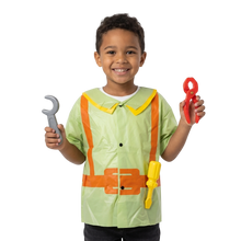 Cargar imagen en el visor de la galería, TRAJE DE PROFESIÓN PLÁSTICO DE INGENIERO - TALLA ÚNICA PARA NIÑOS DE 3 A 8 AÑOS - 1 UNID.
