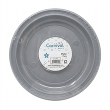 Cargar imagen en el visor de la galería, PLATOS PLÁSTICOS CARNIVAL - 9" - 8 UNID.
