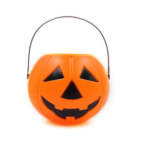CUBETA DE CALABAZA PARA HALLOWEEN - 5X6 PULGADAS - 1 UNID.