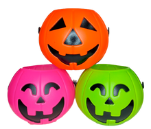 Cargar imagen en el visor de la galería, CUBETA DE CALABAZA PARA HALLOWEEN - 5X6 PULGADAS - 1 UNID.
