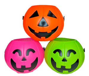 CUBETA DE CALABAZA PARA HALLOWEEN - 5X6 PULGADAS - 1 UNID.