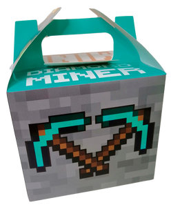 MINECRAFT CAJA PARA DULCES - 5.5X8X4 PULGADAS- 6 UNID.