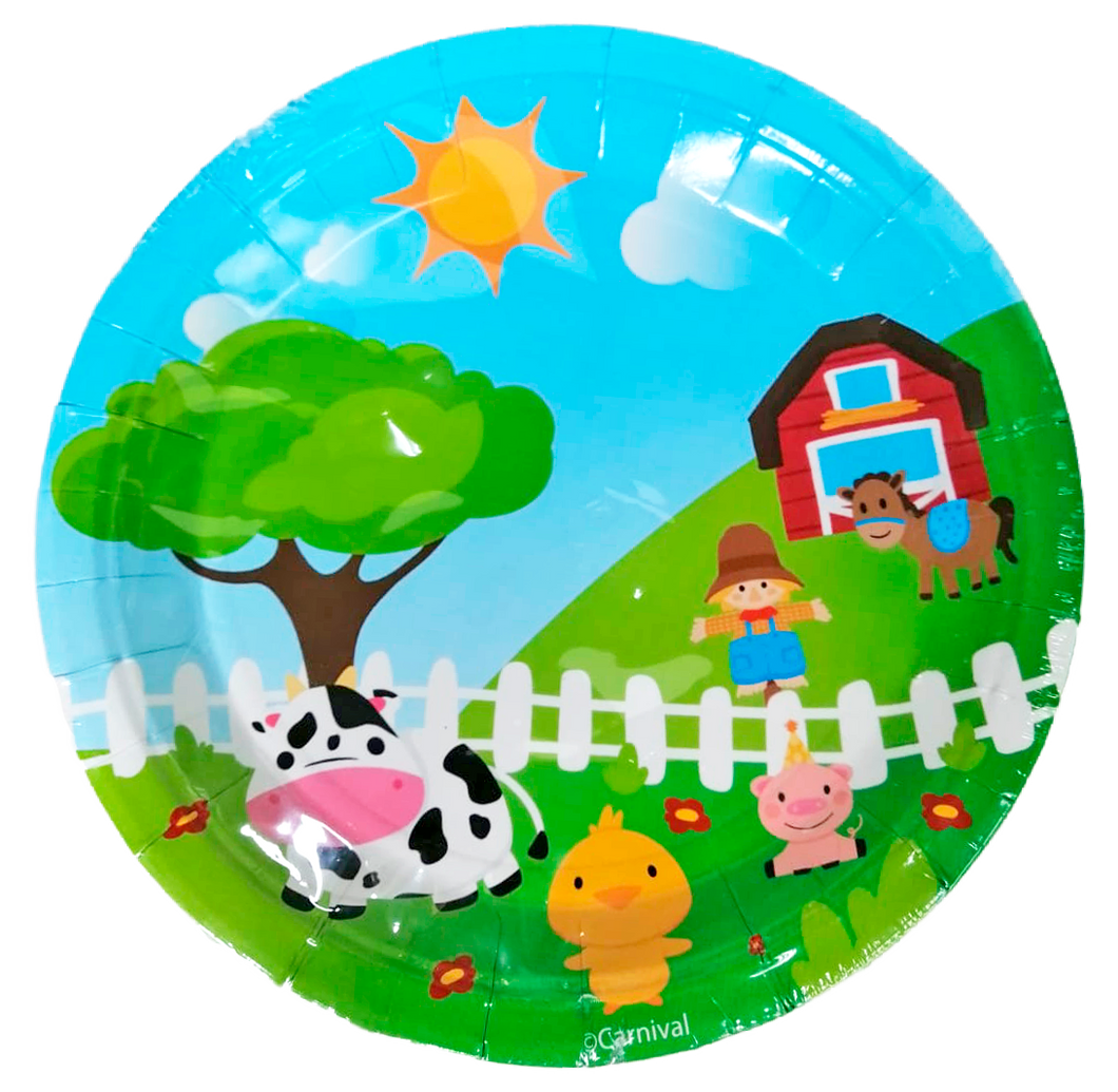 GRANJA PLATOS REDONDOS DE PAPEL DESECHABLE - 7