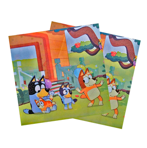BLUEY SERVILLETAS DE PAPEL - 6.5 PULGADAS - 12 UNID.