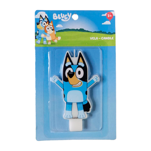 BLUEY VELA DE CUMPLEAÑOS- 2.5"X4" - 1 UNID.