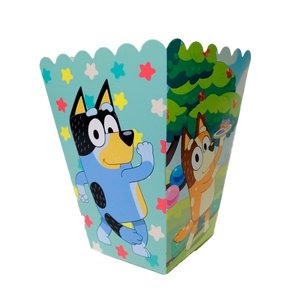 BLUEY CAJA DE POPCORN - 3.5X5 PULGADAS - 6 UNID.