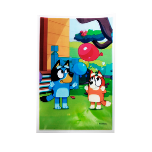 BLUEY BOLSITAS PLASTICAS PARA DULCES - 6"X10" - 12 UNID.