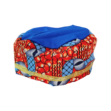 Cargar imagen en el visor de la galería, VESTUARIO ETNIA NEGRA PARA NIÑO AZUL - CAMISA y KUFI - 1 UNID.
