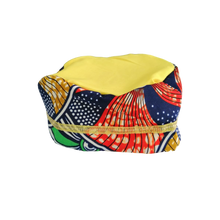 Cargar imagen en el visor de la galería, VESTUARIO ETNIA NEGRA PARA NIÑO AMARILLO - CAMISA y KUFI - 1 UNID.
