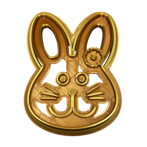 CORTADOR ESTAMPADOR DE CONEJITA DE PASCUA PARA GALLETAS - 1 UNID.