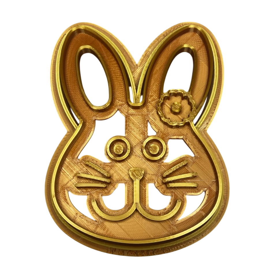 CORTADOR ESTAMPADOR DE CONEJITA DE PASCUA PARA GALLETAS - 1 UNID.