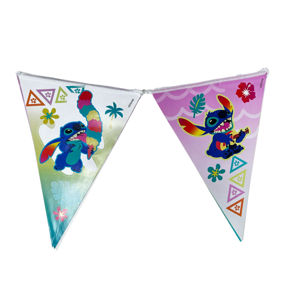 STITCH BANDERINES DECORATIVOS - 1.5 MTS - 1 UNID.