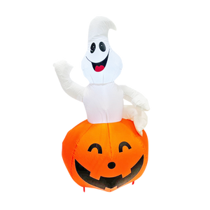 INFLABLE DE HALLOWEEN - FANTASMITA CON CALABAZA - 120 CM - 1 UNID.