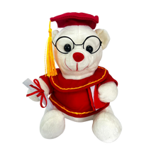 Cargar imagen en el visor de la galería, PELUCHE OSITO GRADUADO CON LENTES - 20 CM - 1 UNID.
