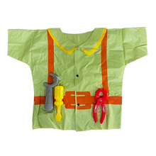 Cargar imagen en el visor de la galería, TRAJE DE PROFESIÓN PLÁSTICO DE INGENIERO - TALLA ÚNICA PARA NIÑOS DE 3 A 8 AÑOS - 1 UNID.
