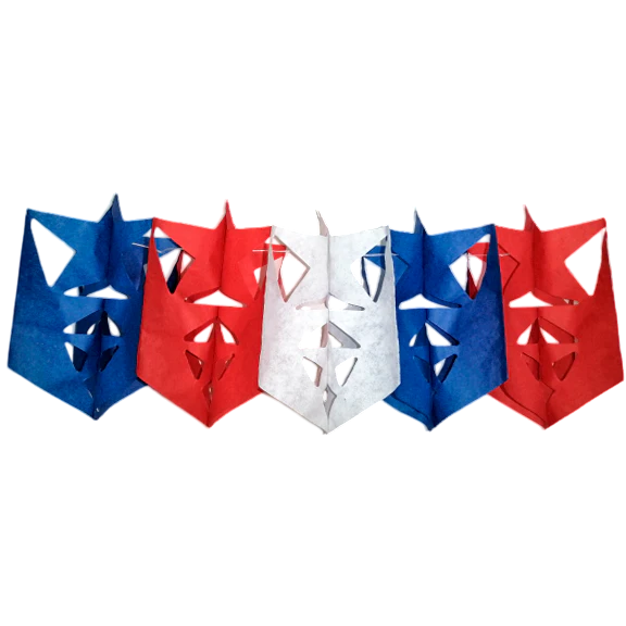 GUIRNALDA FIESTAS PATRIAS CON ESTRELLAS - 2.5 METROS APROX. - 1 UNID.