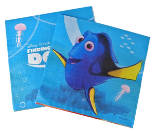 BUSCANDO A DORY SERVILLETAS - 6.5X6.5 PULGADAS - 12 UNID.